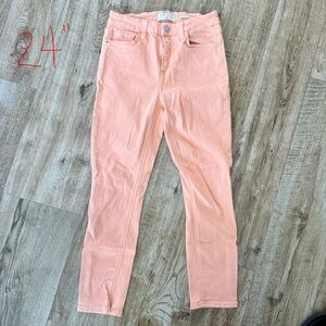 Jen 7 Trendy Peach Skinny Jeans